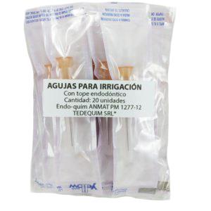 Agujas para irrigacion Tedequim x 20 unidades