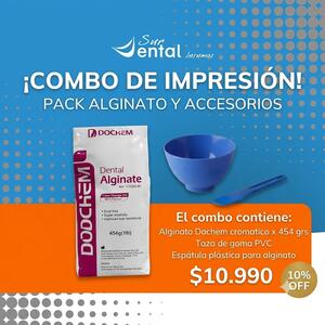 ¡Combo de impresion! Alginato Dochem + Taza PVC + Espatula alginato